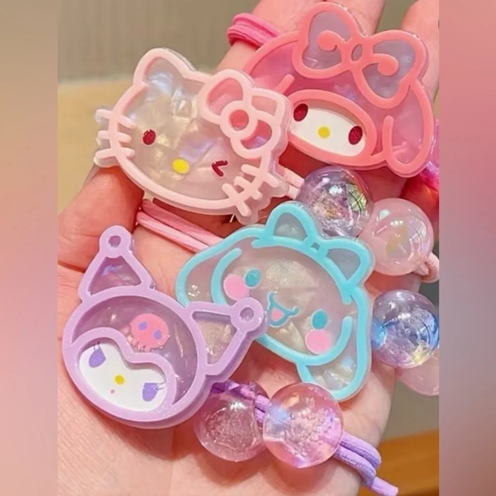 Sanrio 4 Character Hair Elastics